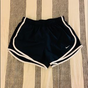 navy nike dri-fit shorts